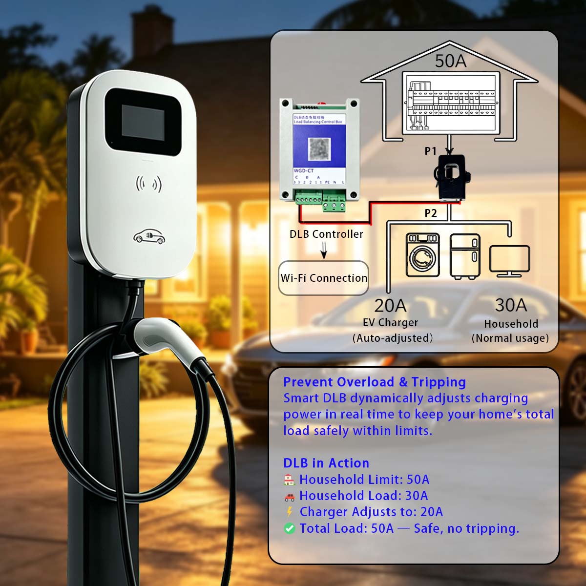 JIGU Dinamik Yük Dengeleme Öze - Wallbox Ev incelemesi ve fiyatı